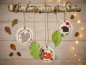 Preview: Waldtiere Herbst Set - doodle Stickdatei